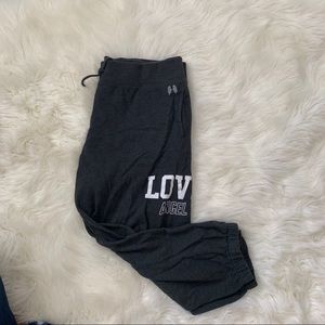 PINK sweats boyfriend fit